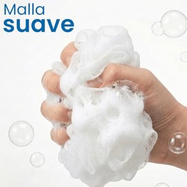 Triko Set Piezas Esponja Malla Baño 60g Lufa Ducha Exfoliante Alta Densidad Limpieza Profunda Textura Suave Firme Cuerda Colgar Colores Neutros