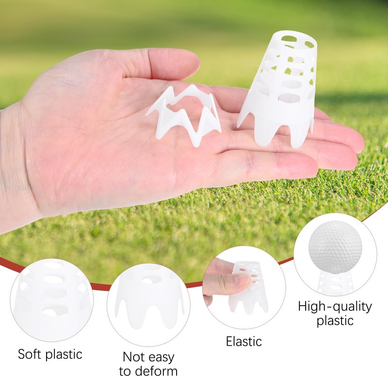 TIXIPEM Golf Simulator Tees [30PCS] - Plastic Golf Tees Use