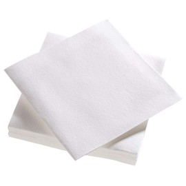 Le Nappage - Airlaid Servietten Weiß - FSC®-zertifizierte Papierservietten - Biologisch abbaubar und Kompostierbar - Größe 40 x 40 cm - 3-lagig - Packung mit 25 weißen Servietten