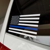 Thin Blue Line American Flag Vinyl Decal