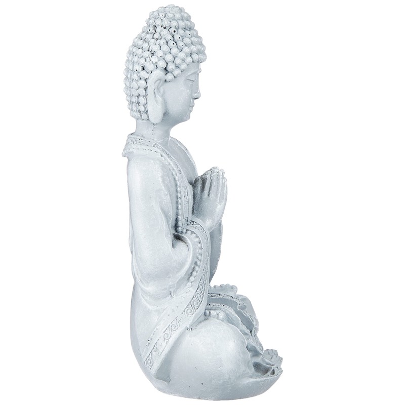 Zen'Light SBM2 Figur, Buddha/Meditation 2, Stein, 10 x 5 x 12,5 cm, Grau