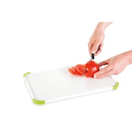 Tescoma B077MGT2JZ Schneidebrett, Kunststoff, weiß/grün, 33,2 x 20,1 cm