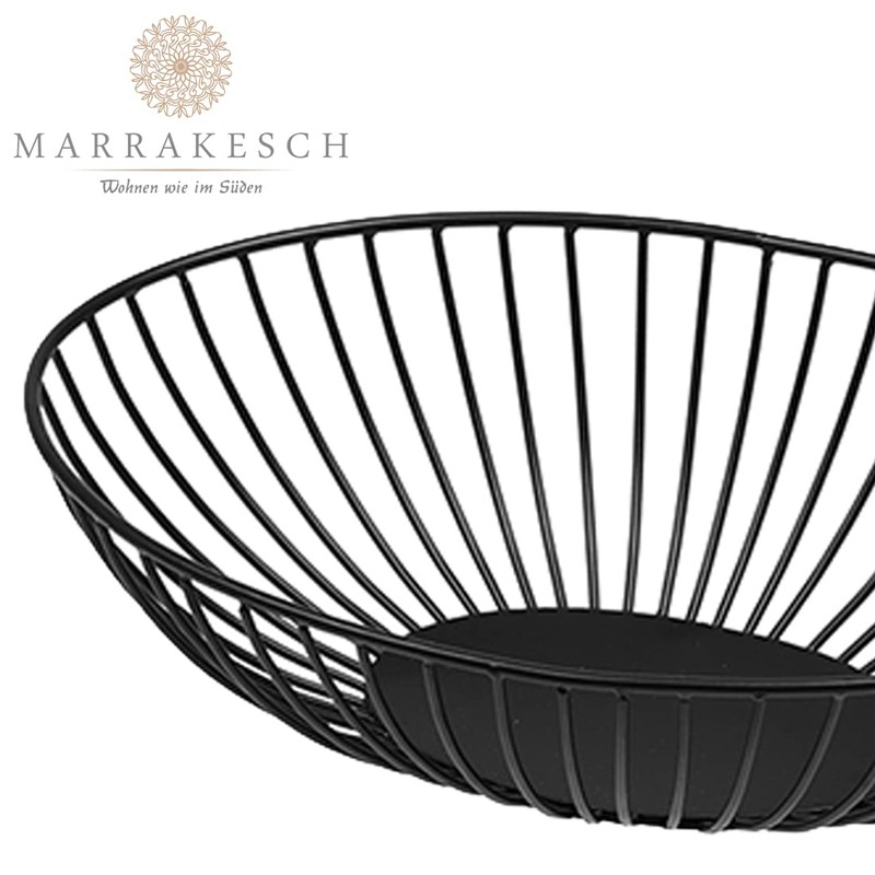 Marrakesch Orient & Mediterran Interior Abisko Fruit Bowl in Black