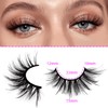 3D False Eyelashes, Wispy Natural Artificial Eyelash Extensions Set, 20