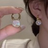 HUGE TOMATO Big Pearl Drop Earrings for Women, Statement Extra
