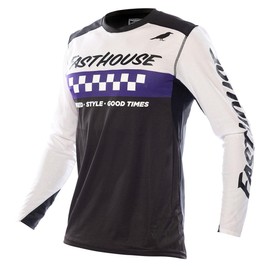 FASTHOUSE Elrod Jersey (White/Purple, Large)