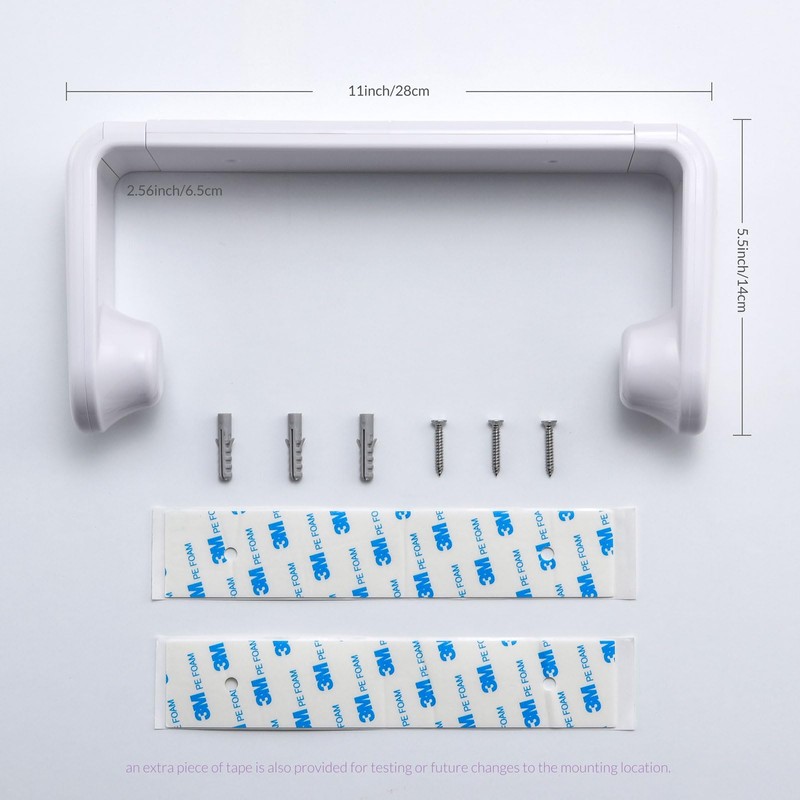 simpletome Kitchen Roll Holder One Hand Pull Adaptive Tension Arm