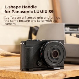 SmallRig L-Shape Handle for Panasonic LUMIX S9 with Ergonomic Silicone Grip, Built-in Quick-release Plate for Arca for Quickly Switch on Tripods/Handheld Shooting - 4517