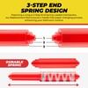 Qualihome RED Universal Plastic Spring Loaded Toilet Paper Roll Holder