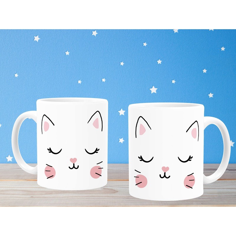 MoonWorks® Plastic Cup Children Cat Face Animal Motif Gift for