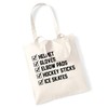 Flox Creative Ice Hockey checklist tote bag