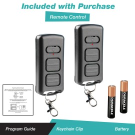 For Genie 2 Garage Door Opener 3-Button Remote with Flashlight for Genie GL2T-R GEN39646R