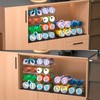Clear Water Bottle Organizer,Stackable Bottle Storage Rack,4 Pack Wine and