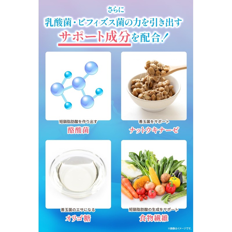 【医師・管理栄養士W監修】 乳酸菌 ビフィズス菌 酪酸菌 サプリ 5兆個/袋 乳酸菌25種 ビフィズス菌5種 約30日分 オリゴ糖