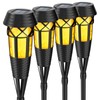 Evelynsun Flickering Flames Torch Light Solar Garden Lights Waterproof Landscape