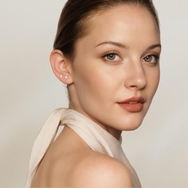 Angelady - Juego de 3 pares de aretes de aro de oro para mujer, aretes pequeños de 14 quilates para múltiples piercings, hipoalergénicos, joyas, joyas de moda, delicados aretes para cometa de sol para