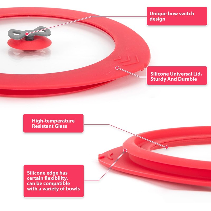 2 Pack Replacement Lids for Pyrex 7201-PC 4 Cup Glass