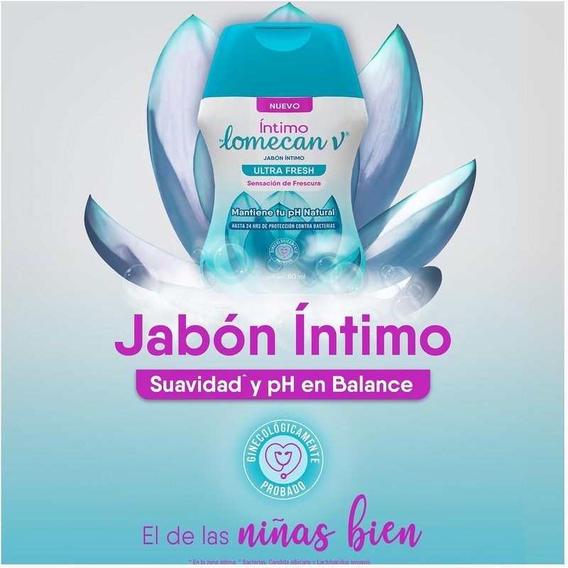LOMECAN Ultra Fresh Jabón Líquido Intimo Versión De Bolsillo. Contiene
