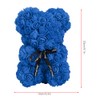 Unique Cute Bear Shape Simulation Artificial Rose Flower with Bowknot