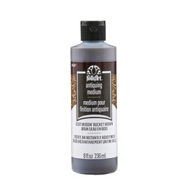 FolkArt, Woodn' Bucket Brown, Antiquing Medium, 8 fl oz, Perfect for DIY Arts and Crafts Projects, 51071