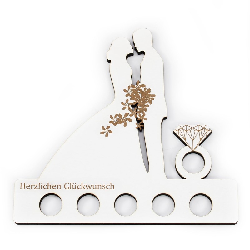 Dekolando Geschenk Hochzeit Geldgeschenk Brautpaar Hochzeitsgeschenk Geld Verpackung