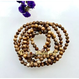 Crystal Wholesale Lot 6 Pcs Natural Picture Jasper 6mm 7.5” Crystal Stretch Bracelet