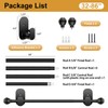 KAMANINA Curtain Rods No Drilling for Windows 32 to 86