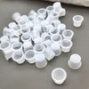 Disposable Tattoo Cup Round Plastic Tattoo Ink Pigment Cup Eyeliner 25ea