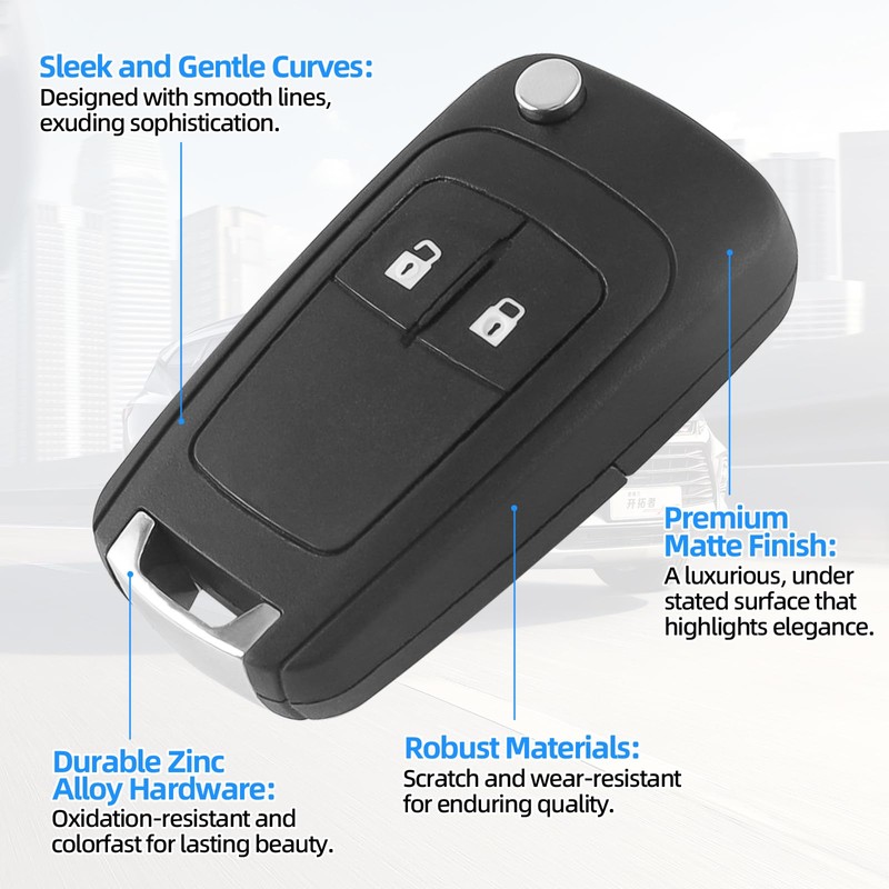 PAYFULLY Opel Astra J Key Shell 2 Button Car Key
