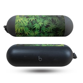 Speaker Skin Compatible with Beats Pill (2024) - Weed - Premium 3M Vinyl Protective Wrap Decal Cover - Easy to Apply | Crafted in The USA by MightySkins
