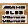 1-800-Radiator Black RED GL63 AMG V8 BITURBO Emblem Badge Sticker