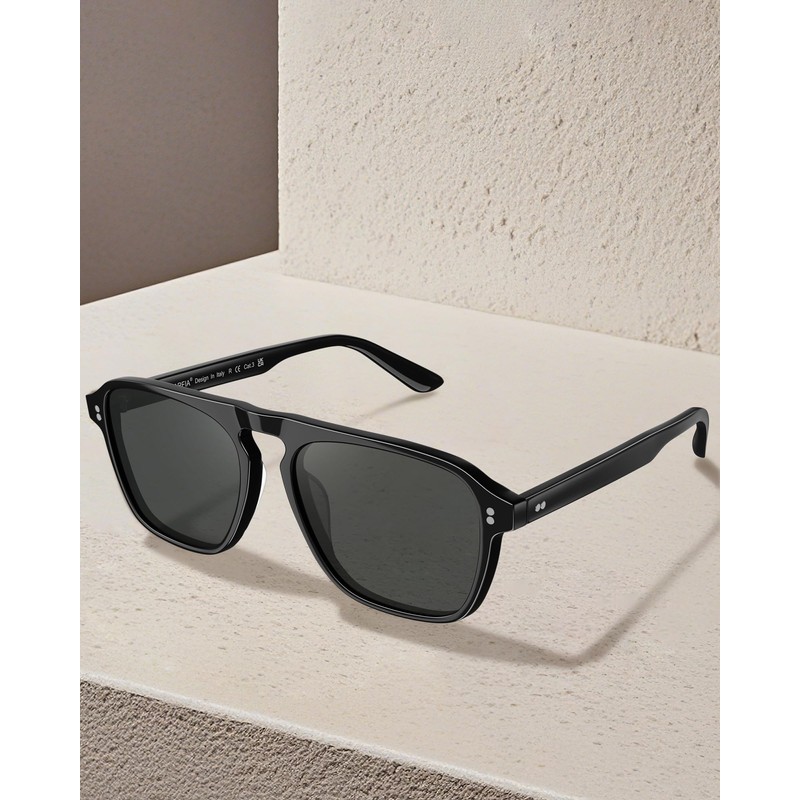CARFIA Acetate Polarized Men's Sunglasses - Pilot Design, UV Protection