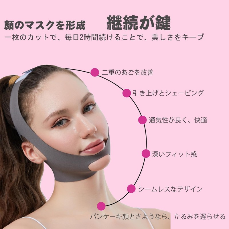 YINGMAN Lift Up Mask, Small Face Correction Face Belt, Face