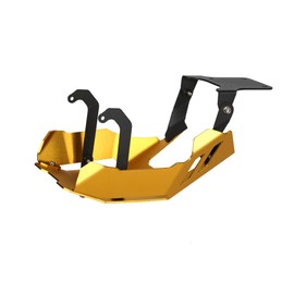 Front Skid Plate Engine Low Mud Guard Bash Cover Compatible with Honda Monkey 125 Z125 GROM 125 2022 2023 2024(Gold)