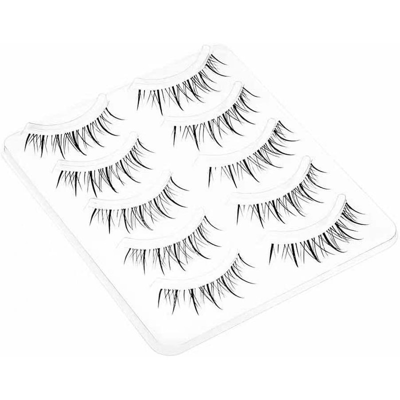 False Eyelashes, 3D, 5 Pairs Natural Eye Butt Eyelashes, Handmade,