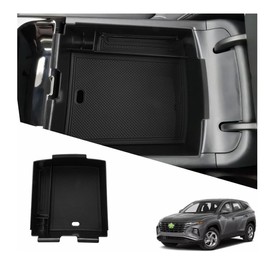 Ruiya 2026 Tucson Hybrid Center Console Organizer for Hyundai Tucson Hybrid 2026 Accessories Armrest Console Glove Tray Compatible with 2025 2026 Hyundai Tucson Limited/Hybrid(NOT Fit SEL/SE/XRT)