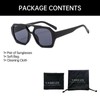 YAMEIZE 70s Retro Double Bridge Pilot Sunglasses for Men and
