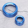 2Pcs Aluminum Alloy Multimedia Control Center Knob Ring Trim Fit
