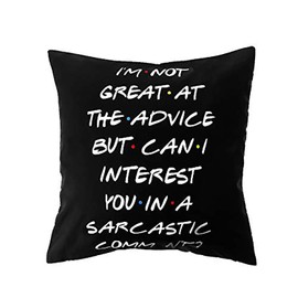 Pillow Case,Black Home Decor Polyester Sofa Friends TV Show Pillow Covers Pillow Cases Cushion Cover(5)