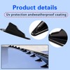 Flygun 10 PCS Car Shark Fin Tail Simulation Antenna, ABS
