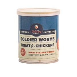 Fluker's Culinary Coop Canned Soldier Worms Chicken Treat, All Natural and Packed with Protein, 2.75 oz