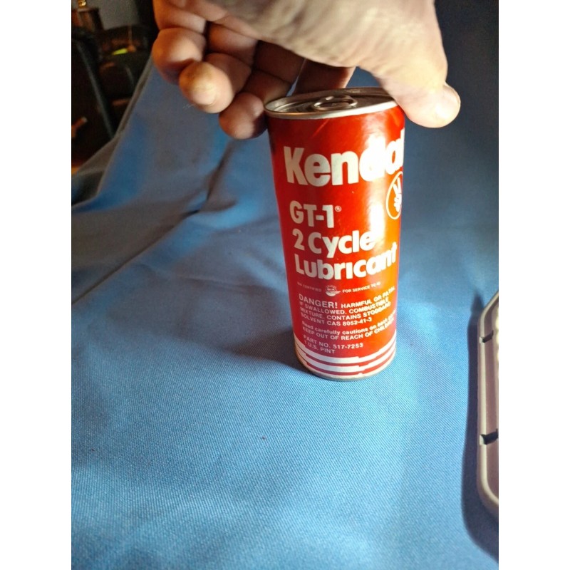 Kendall Vintage KENDALL 2-Cycle Lubricant Motor Oil GT-1 Unopened 16oz