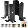 Adjustable Post Base Brackets Fits 1.5x1.5, 2x2, 2x4, 4x4 inch