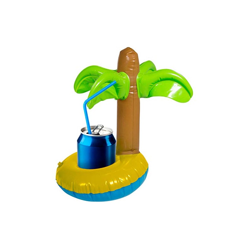 Inflatable Hawaiian palm tree, as cup holder or decoration; children's