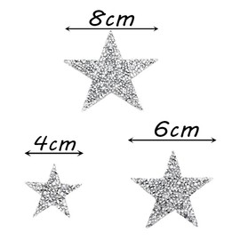 Trsnzul Iron-On Star Patches, Pack of 18, Iron-On Patches, Star, Iron-On Patches, Iron-On Patches, Iron-On Patches, Stickers for Clothing