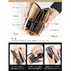 MUGEN KANDA Genuine Leather Long Wallet, YKK Zipper, Slim Large