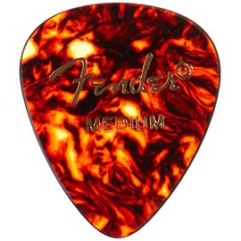 Fender 098-0451-800 451 Shape Picks, 12 Count, Shell, Medium