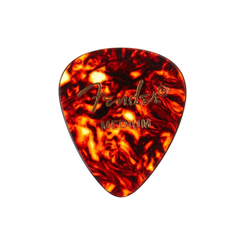 Fender 098-0451-800 451 Shape Picks, 12 Count, Shell, Medium