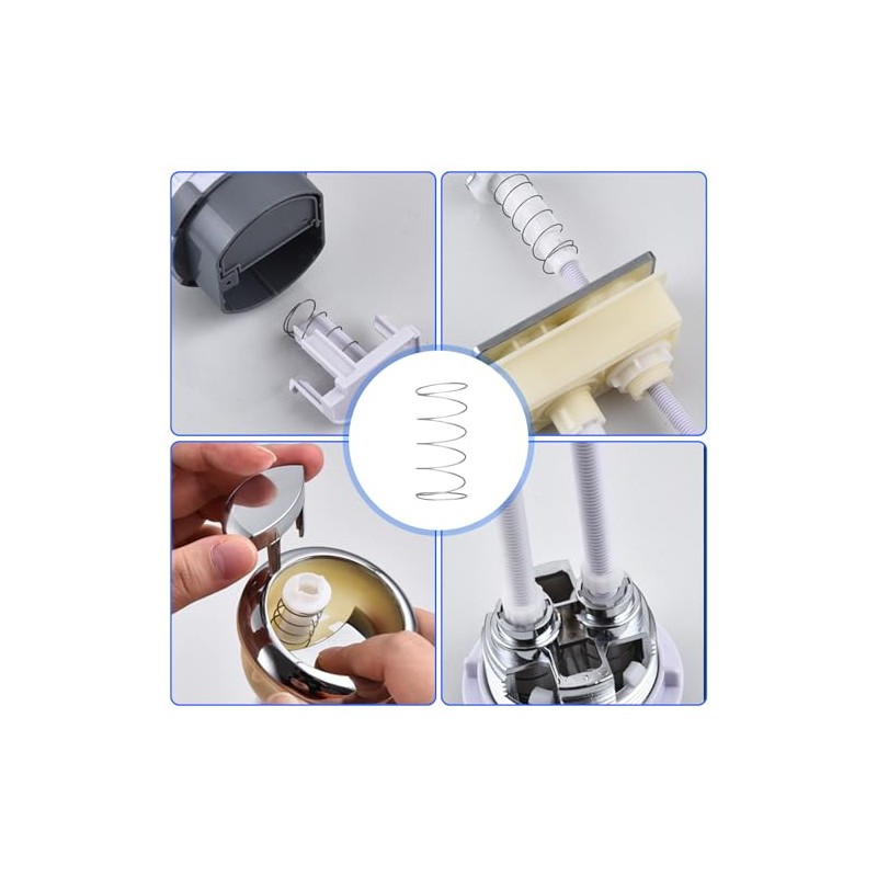 8pcs Toilet Tanks Push Spring Efficient Water Saving Flush Control