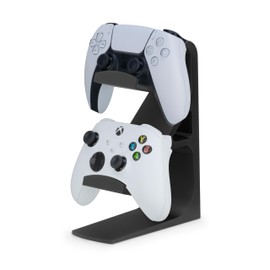 BRAINWAVZ The Wraith - Dual Game Controller Stand for Desk - Universal Design for All Gamepads - Black